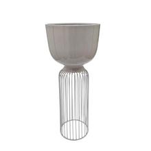 STOJAN METAL GRIGIO 22,5XV56,5CM - FLORASYSTEM