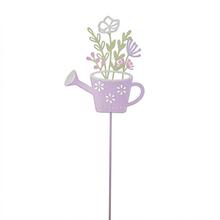 ZÁPICH KRHLIČKA S KVETMI FIALOVÁ PLECH 11,5*0,4*39CM - FLORASYSTEM