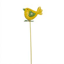 ZÁPICH VTÁČIK ŽLT/ZEL PLECH 8,5*2,5*30CM - FLORASYSTEM