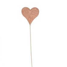 ZÁPICH SRDCE ORANŽOVÉ PLECH 5,5*0,5*31CM - FLORASYSTEM