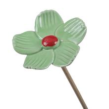 ZÁPICH KVET KERAM. ZELENÝ 7,5CM - FLORASYSTEM