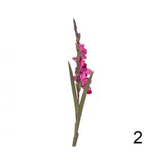 Umelé kvety gladiola v mixe farieb.