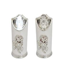SVET. LED RICO RUŽA BIELA+STR+BIE 1/25/LUX -BAT 12,3CM - FLORASYSTEM