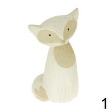 Porcelánová líška v mixe farieb.