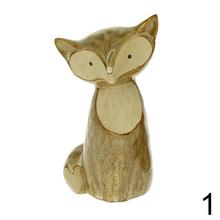 Porcelánová líška, mix farieb, 14 cm vysoká.