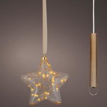 Led hviezda s batériou, 20x6,5cm