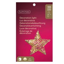 LED hviezda s batériovým napájaním, priemer 30 cm, výška 8 cm.