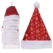 Vianočná čiapka so snehovou vločkou 40 cm - FLORASYSTEM