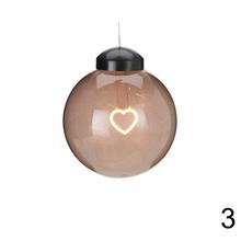 Sklenená LED guľa s rôznymi motívmi, 15 cm.