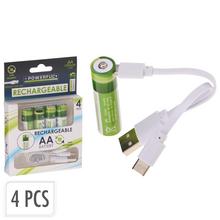 Nabíjateľná AA batéria s USB-C - FLORASYSTEM