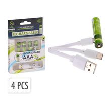 Nabíjateľná AAA batéria s USB-C - FLORASYSTEM