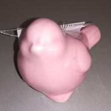 Ružový vtáčik z keramiky na zavesenie.