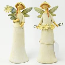 Keramická víla lúčna s kvetmi