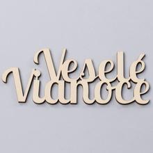 VÝREZ- VESELÉ VIANOCE BIELA 15X6CM S/4 - FLORASYSTEM