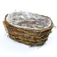 Obal prútie oválny ratan natur