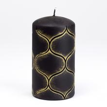 Vianočná sviečka MARRAKECH v zlatej farbe.