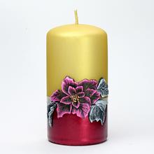 Vianočná sviečka Hviezda s dekoráciou