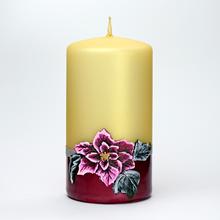 Vianočná sviečka Hviezda s dekoráciou