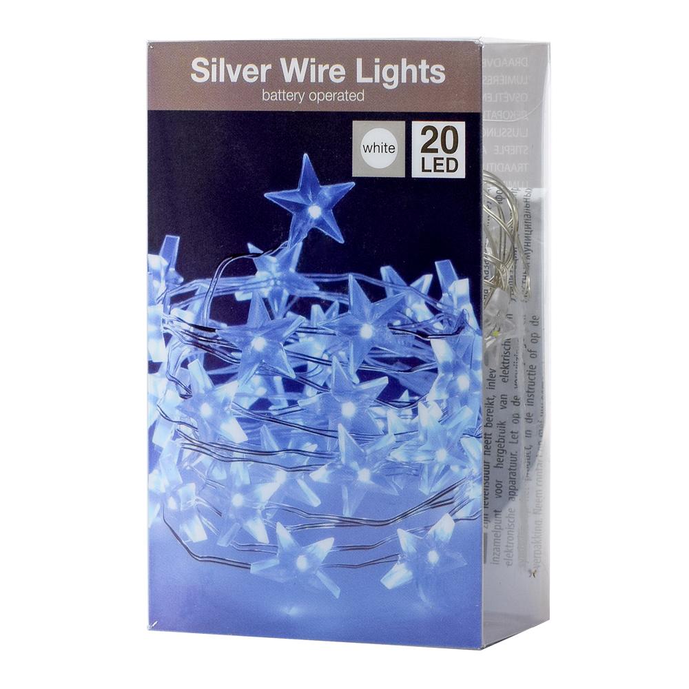 LED STAR SILVER WIRE LIGHTS 