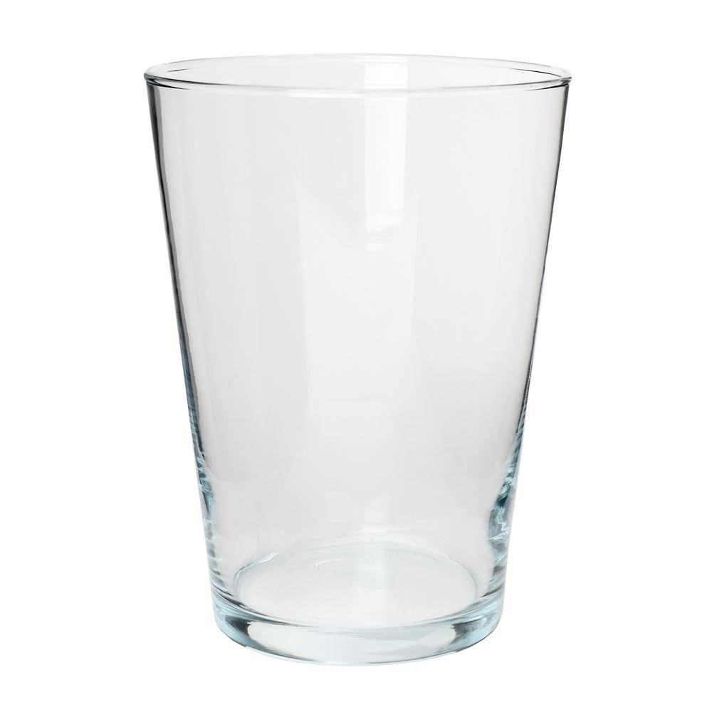 POHÁR Clover vase conical glass - h20xd14cm