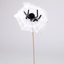 Zápich HALLOWEEN pavúk s pavučinou - FLORASYSTEM