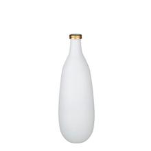 Fľaša Tavio z recyklovaného skla biele matné - v75xh25cm - FLORASYSTEM
