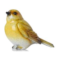 Žltý a zelený keramický vták