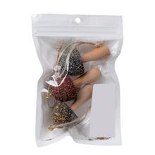 Závesné hríby mix farieb v drevenom prevedení, sada 3 kusy.