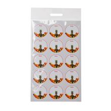 Samolepky na viečka na zaváraniny s motívom zeleniny, 60 ks.