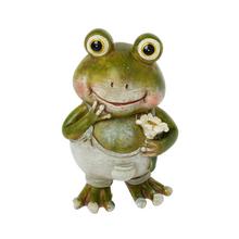 Žaba v nohaviciach s kvetom