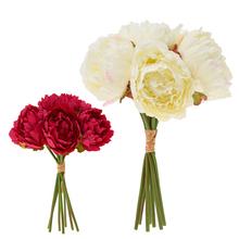 Kytica pivoniek mix v dvoch farbách, 28 cm.