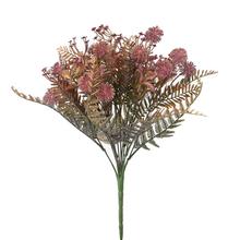 Umelé kvety Echinops zeleno-fialový metal 38cm