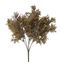 Umelé lístky v hnedej farbe, 35 cm.