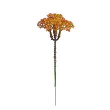 Umelý zápich trachelium v zelenej a červenej farbe, 18 cm.