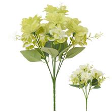 Kytica anemóniek s drobnými kvetmi a zeleňou, mix farieb, 32 cm.