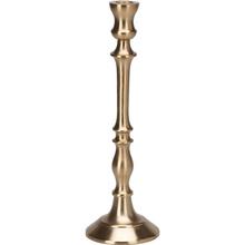 Zlatý svietnik na kónic. sviečku s výškou 31 cm.