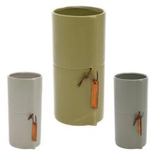 Keramický obal v japonskom štýle, mix farieb, výška 23 cm, priemer 11 cm.