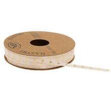 Krémová vianočná stuha so snehovými vločkami, šírka 0,4 cm, dĺžka 25 m.