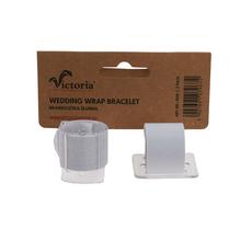 Svadobný náramok v bielej farbe, balenie obsahuje dva kusy.