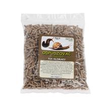 Pohľad na balenie pach.odpudzovača a hnojiva na slimáky 300g.