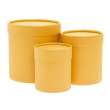 Žlté darčekové krabičky v sade 3 kusy.