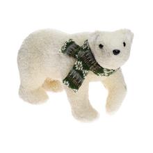 Biely medveď so zeleným šálom