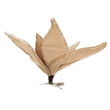 Umelá vianočná ruža zlatá na štipci.