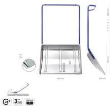 Zhrňač snehu Stromgman 80 cm s oceľovým okrajom.