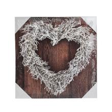 Obraz s glitrami v tvare srdca.