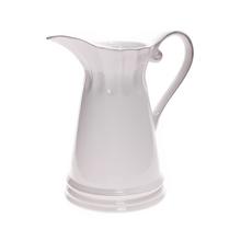 Biela keramická váza džbán