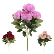 Umelé kvety pivónie v mixe tmavých farieb.