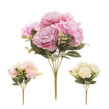 Kytica umelých kvetov pivónia a hortenzia v mixe farieb.