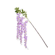 Umelý konár wisterie bielo-fialovej farby.