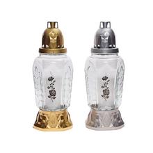 Náhrobné sviečky Kahanec so vzorom Čierna ruža